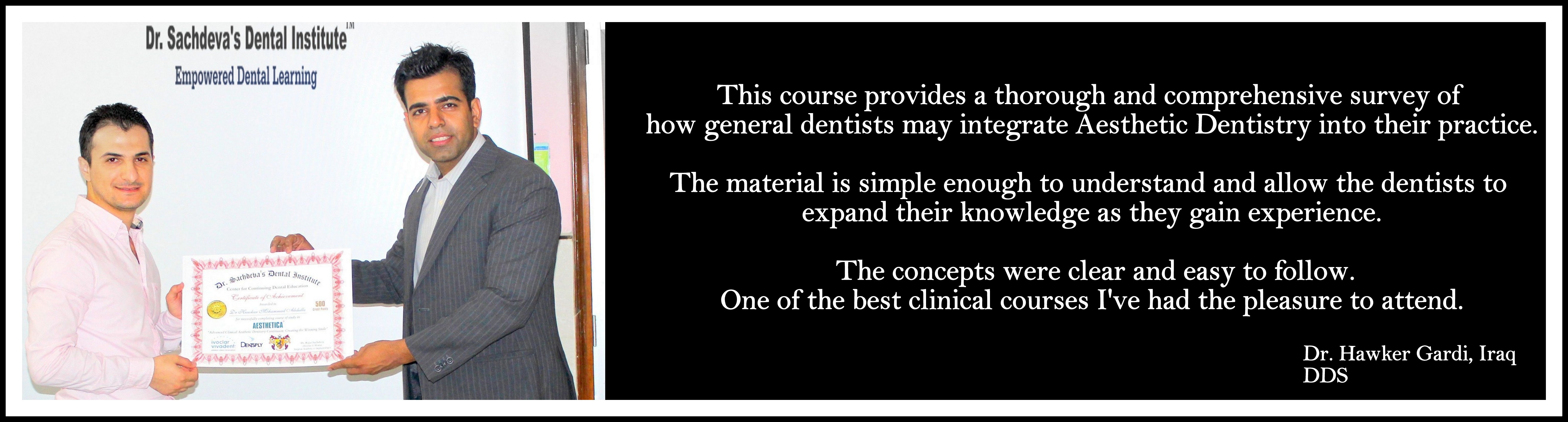 Dental Courses in India, Dental Courses Delhi, Student Testimonial